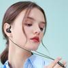 Øretelefoner Kablet In-ear Headset med Subwoofer Mic Forbedret lydkvalitet 3,5 mm spillmusikksamtaler Øretelefon