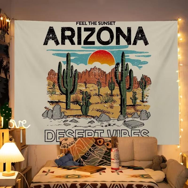 Sunshine State of Mind Wall Tapestry Wilderness Camping Wall Art Sun Surf Friends Bedroom Decoration Room Decorating Item