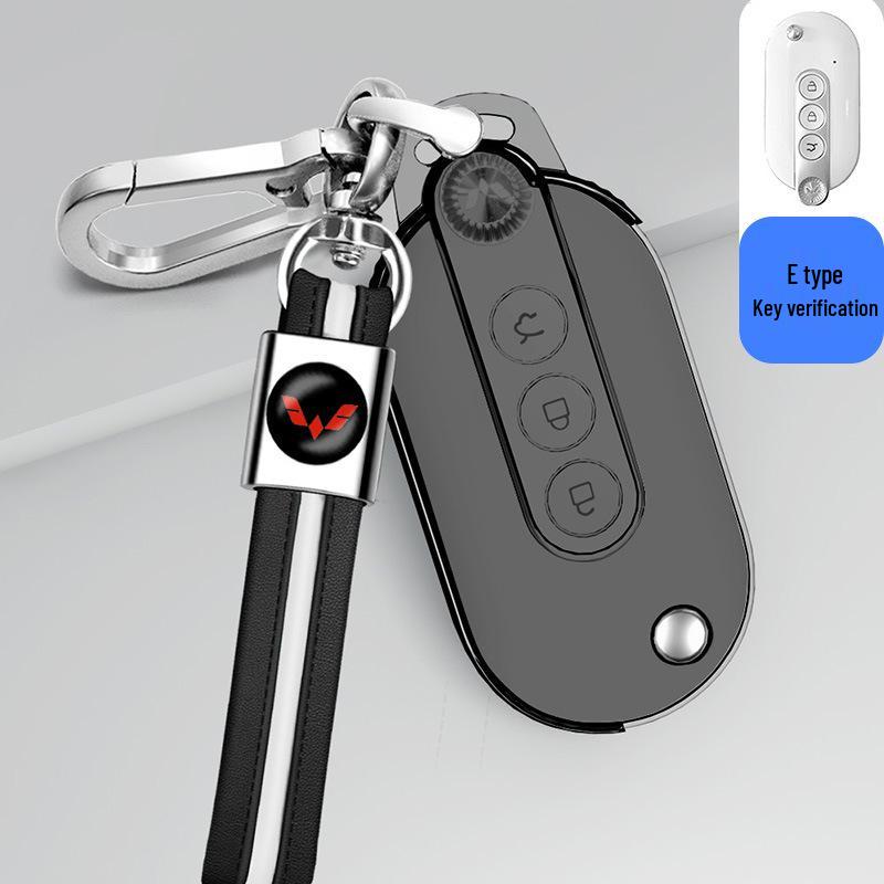Transparent Full Wrap Key Case for Wuling Hongguang MiniEV/S3/New Hongguang Plus Journey