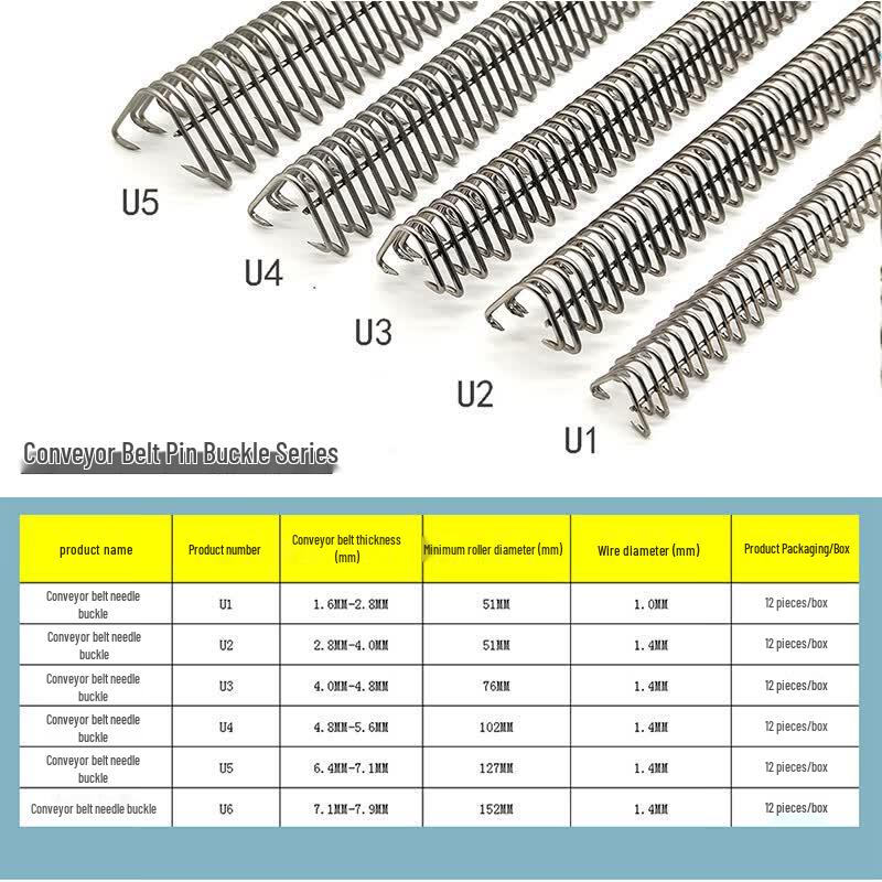 Jinghan U3 Stainless Steel Conveyor Belt Pin Buckle 300mm