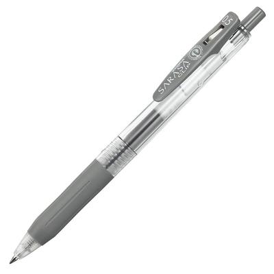 Zebra Sarasa Clip Gel Ballpoint Pen, 0.5mm, Gray, 10-Piece Set, B-JJ15-GR