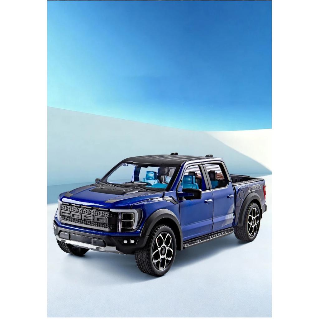 1/20 Ford F150 Raptor Picku Truck Alloy Model Car Toy Diecasts Metal Casting Sound and Light Car Toys for Children Vehicle