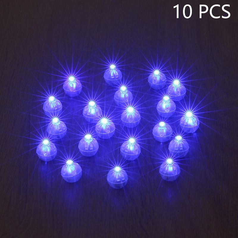 10Pcs Creative Colorful Led Balloon Light Tiny Mini Round Ball Lamp Bar Lantern Christmas Wedding Party Decorations Accessories