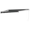 Retractable Awning Anthracite 3x2.5 M Fabric and Aluminum