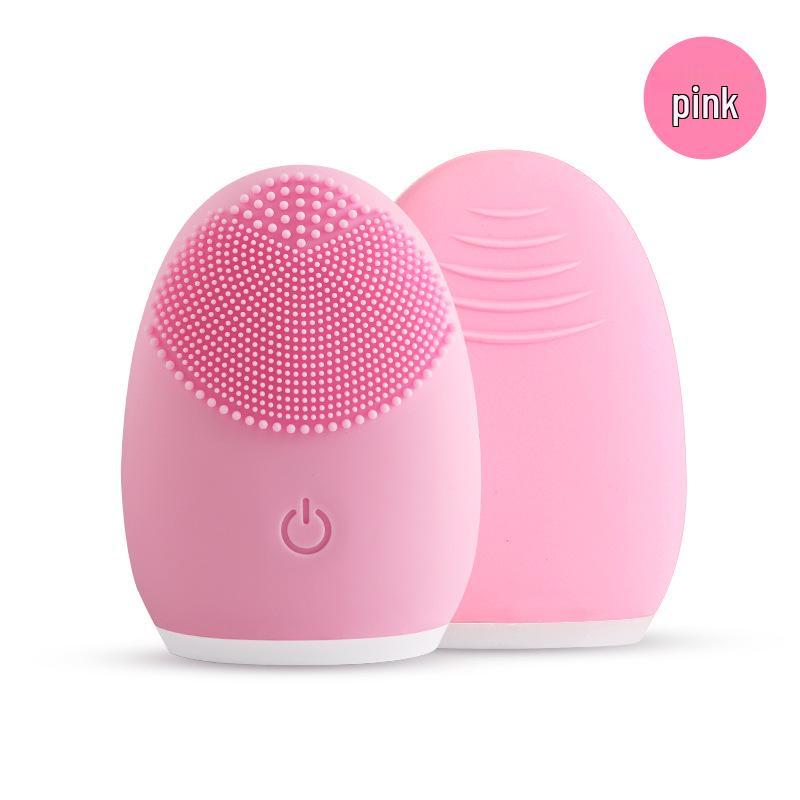 Electric Facial Cleansing Brush for Women - Soft Silicone Makeup Remover & Massager