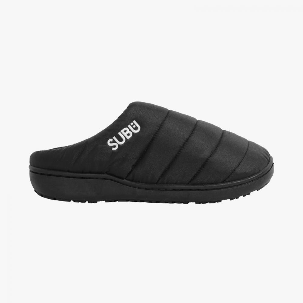 Subu Fleece Padded Slipper Black Permanent F Line  Sb 13 