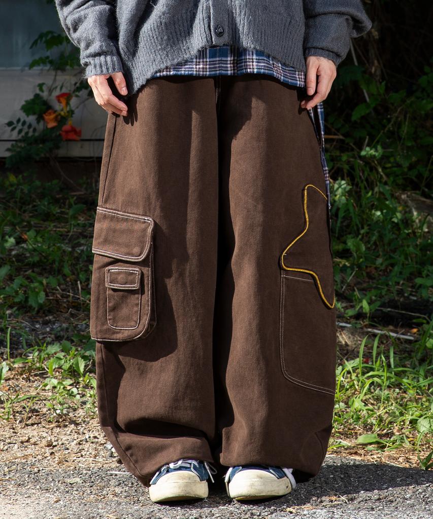 RuNaKi'Hu' Wxp052 Akirihoshi Cargo Balloon Pants (Brown)