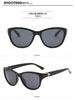 Women's Trendy Round Metal Mixed Polarized Retro Sunglasses 8629