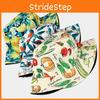 Fruit Patterned Tropical Colorful Basin Hat Reversible Wear Outdoor Protect Sun