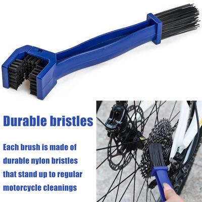 Szczotka do czyszczenia łańcucha motocyklowego Uniwersalny środek do czyszczenia łańcucha z wielopłaszczyznową szczotką Długa główka szczotki Uchwyt antypoślizgowy Szczotka do łańcucha rowerowego