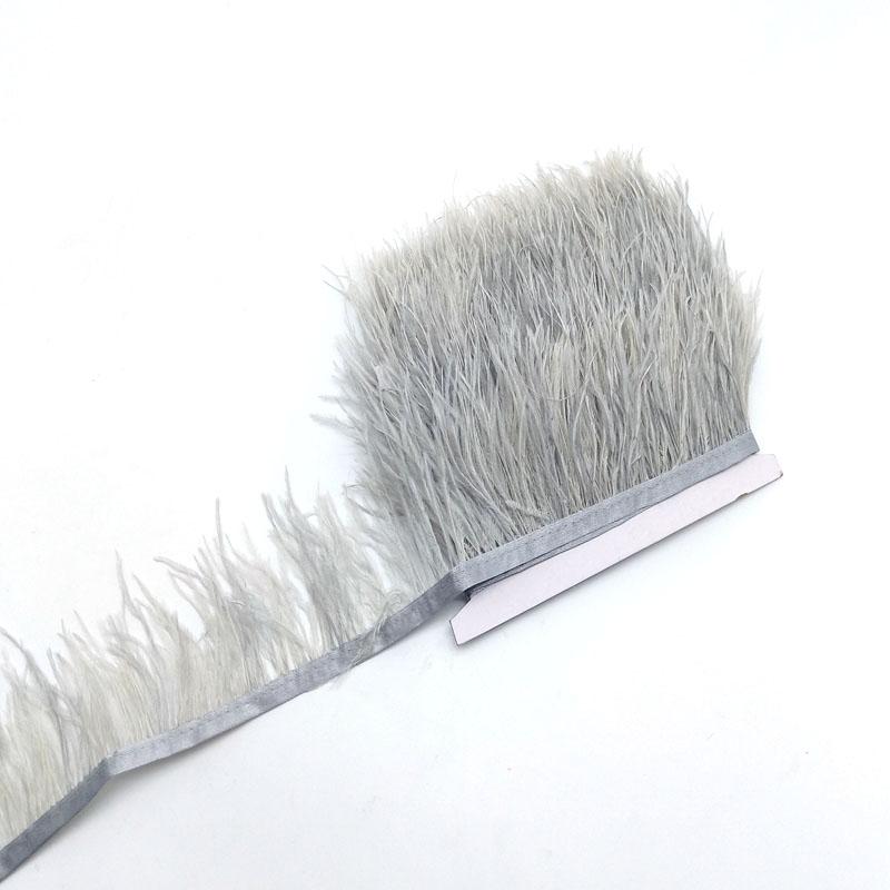 10Yard Ostrich Feathers Trim For Needlework Decorative Ribbon Sewing Fringes Clothes Wedding Dress Diy Supplies Crafts