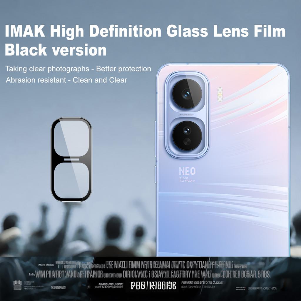 Für iQOO Neo11 5G Glas IMAK High Definition Glaslinsenfolie Schwarze Version