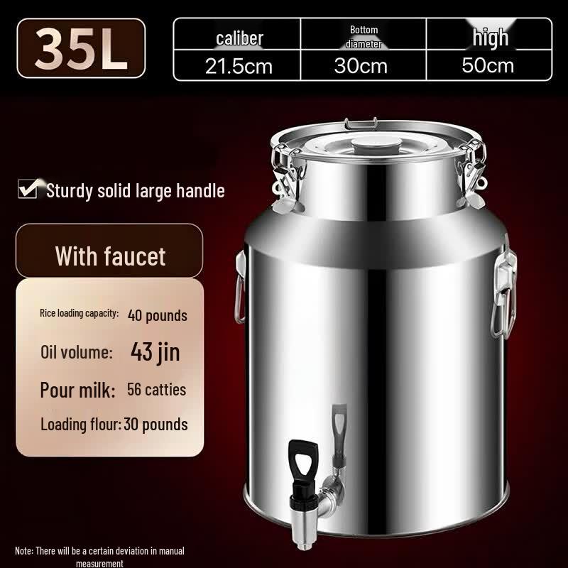 Andytai Extra Thick Stainless Steel Food Storage Container 30x50cm