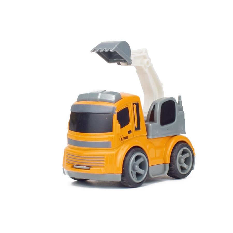 3 Kinds Inertial Engineering Vehicles Mini Model Toy Diecast Alloy Excavator Crane Bulldozer Pull Back for Boy Toys Gift for Kid