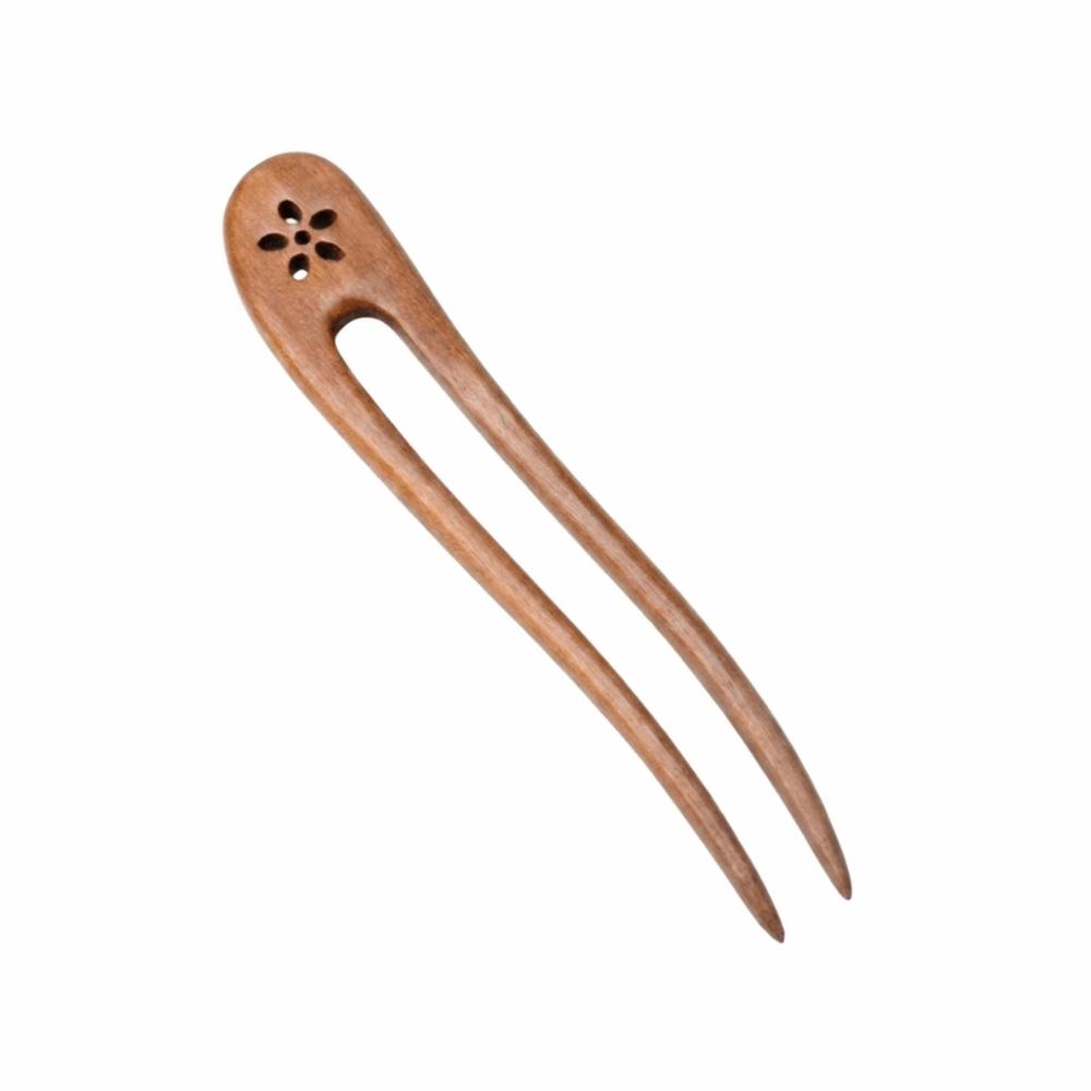 

U Shaped Wooden Hair Sticks Handmade Wood Hairpins and Clips Fashion Hair Forks Women Style A