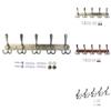 Modern Minimalist Wall Mount Heavy Duty Coat Hook With 5 Hooks For Bathroom And Hotel Doors