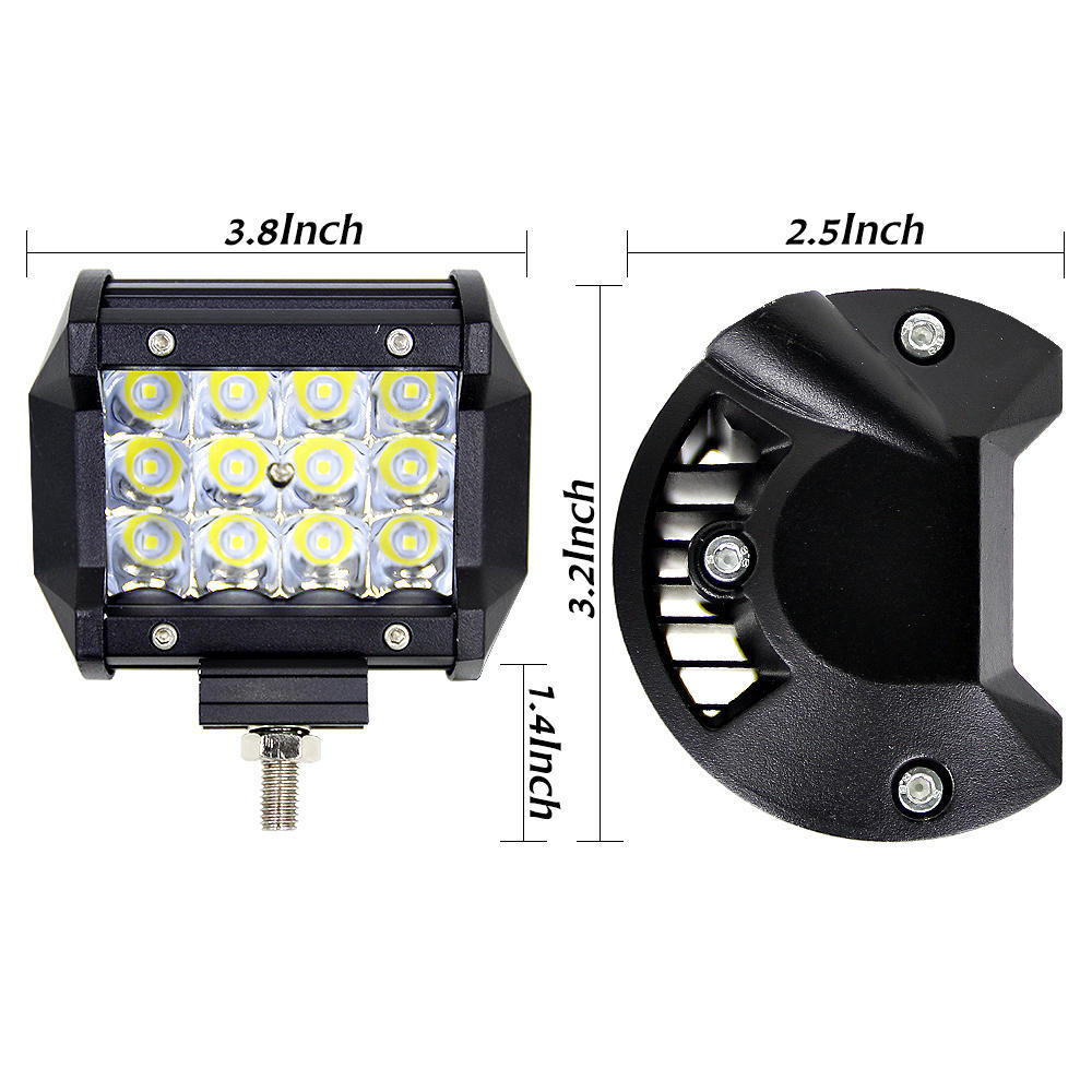 1pc White Light 4 Inch 36W Combo LED Work Light Bars Combo Beam For Driving Offroad Boat Car Tractor Truck SUV ATV 12V 24V