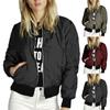 Nouvelle mode femmes Slim Biker moto doux fermeture éclair manteau court veste
