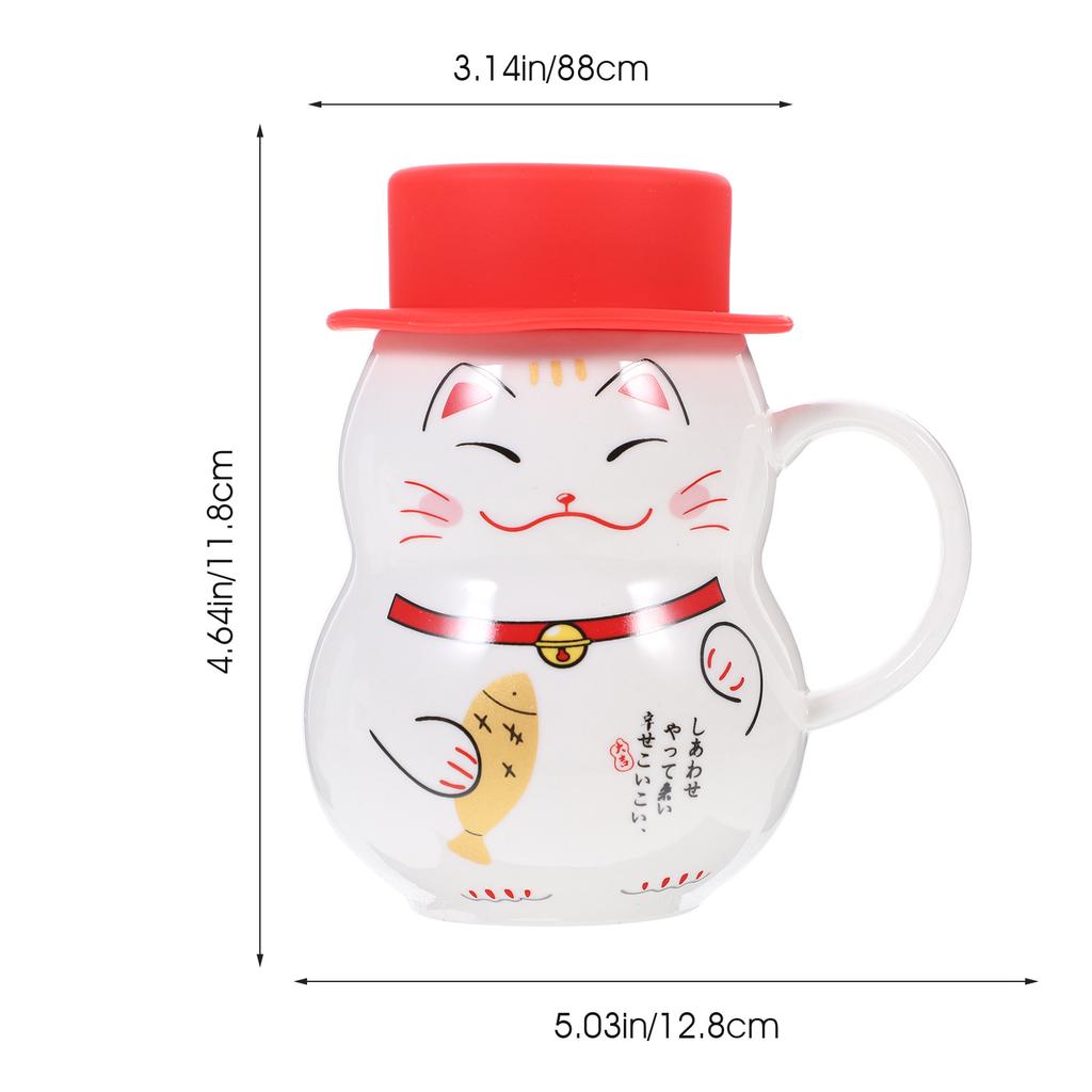 Coffee Mug with Lid Snowman Mugs Ceramic Cups Novelty Funny Cute Cartoon Breakfast