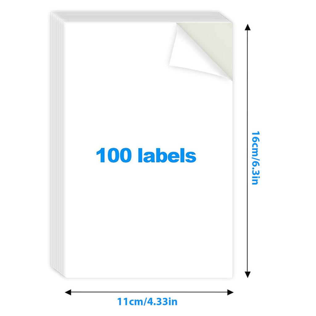 100pcs/Pack Self Adhesive Labels Tear-ResistaFor Easy Organization For Home Office And Warehouse 4x6In 100pcs/Pack