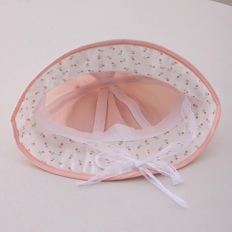 Spring Baby Hat with Cute Rabbit Ears - Korean Style Sun Protection Bucket Hat for Outdoors.