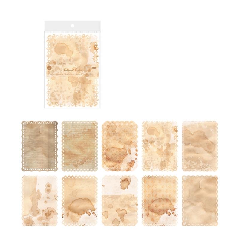 

10Pcs Aesthetic Lace Patterned Paper Vintage Scrapbooking Background Paper for Scrapbooking Card Making Photo Album