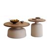 Dundru Cream Style Nordic Round Coffee Table Set