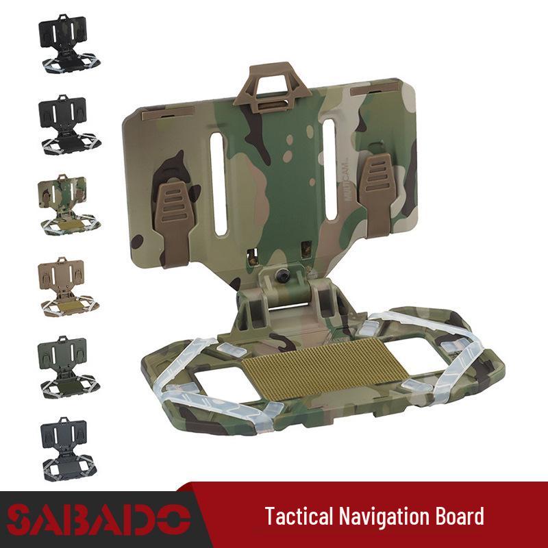 Nylon MOLLE Tactical Chest Rig Vest with Phone Holder & Folding Navigation Board