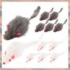 Tendenza 2025 Topi in Vera Pelliccia Gatto Animale Domestico Bambini Confezione da 12