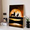Disney Diamond Painting Timon Pumba and Simba Silhouette Artwork 5D Diamond Painting Art Embroidery Cross Stitch Room Decoration