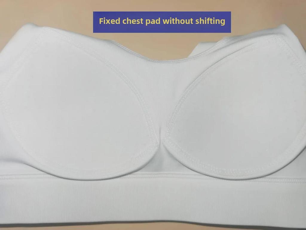 Women's Seamless Sports Bra with Chest Pad: Anti-Sag, Shockproof, Gathered Design for Running & Fitness