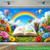 2D Flat 2D Flat - 2D Flat Print Backdrop Banner1pc Colorful Nature Scene Backdrop Banner Wall Decor For Living Room Bedroom Office Outdoor