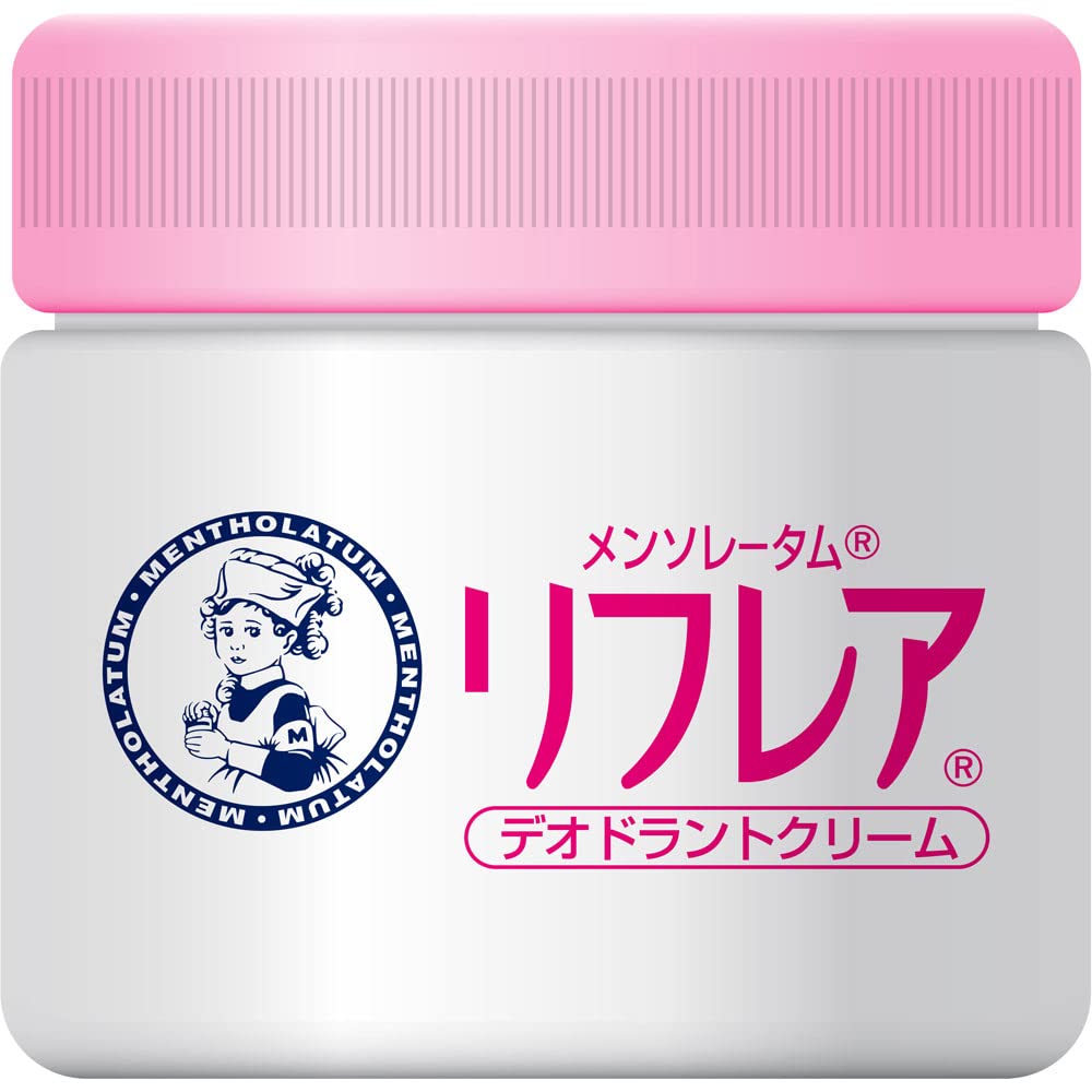 Mentholatum Reflare Deodorant Cream 55g Jar Effective Against Underarm Contains Two Antibacterial Active [Quasi-drug] (Antiperspirant, High-Adhesion