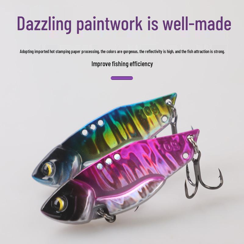 Köder Große Fliese VIB Ultradünne Metallplatte Weitwurf Angelköder für Barsch und Sonnenbarsch