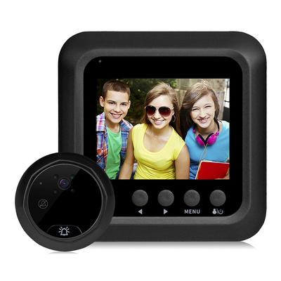 Home Smart Video Doorbell Digital Door Viewer 2.4in TFT LCD Screen Night Vision 145 Degrees Wide Angle Night Vision Video Security Camera