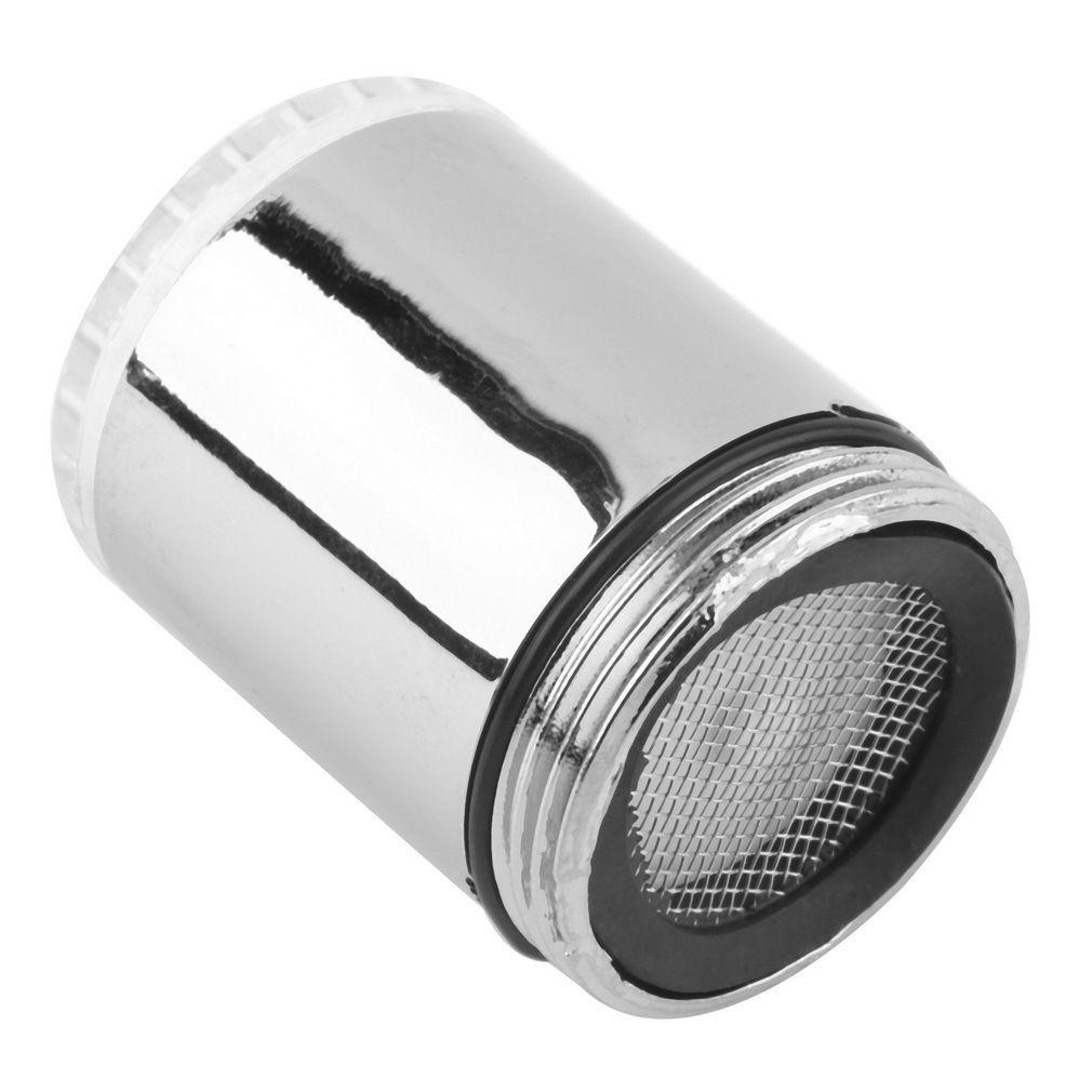 Kontrola Strumienia Kolor Kuchnia Niebieski Czerwony Zielony Blask Kran Wodny Światło LED Czujnik Temperatury