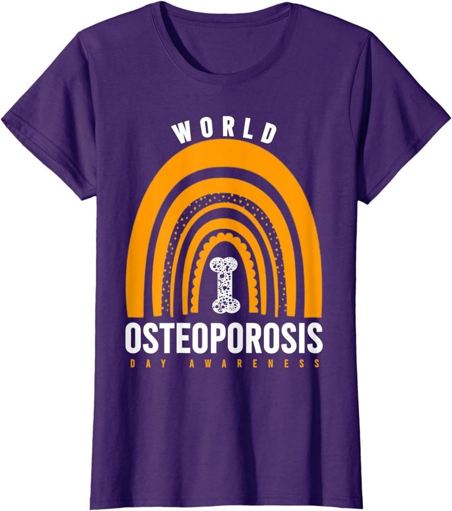 Osteoporosis Awareness World Osteoporosis Day Ladies Crewneck T-Shirt Unisex T-Shirt S