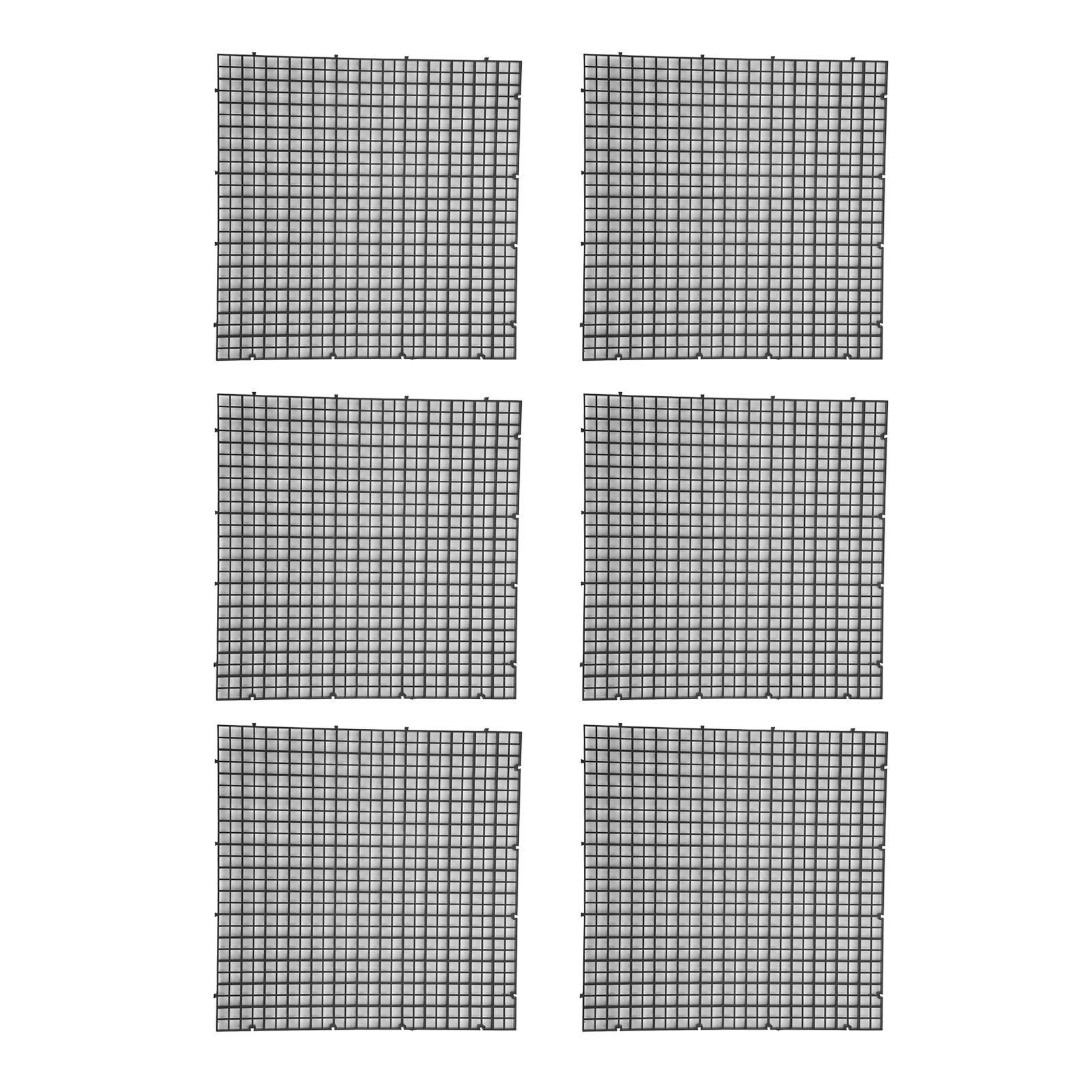 

6 шт. Аквариумный аквариум Изоляция Дно Фильтр Решетка Пластина Разделители Ящик Резка Сращивание чёрный