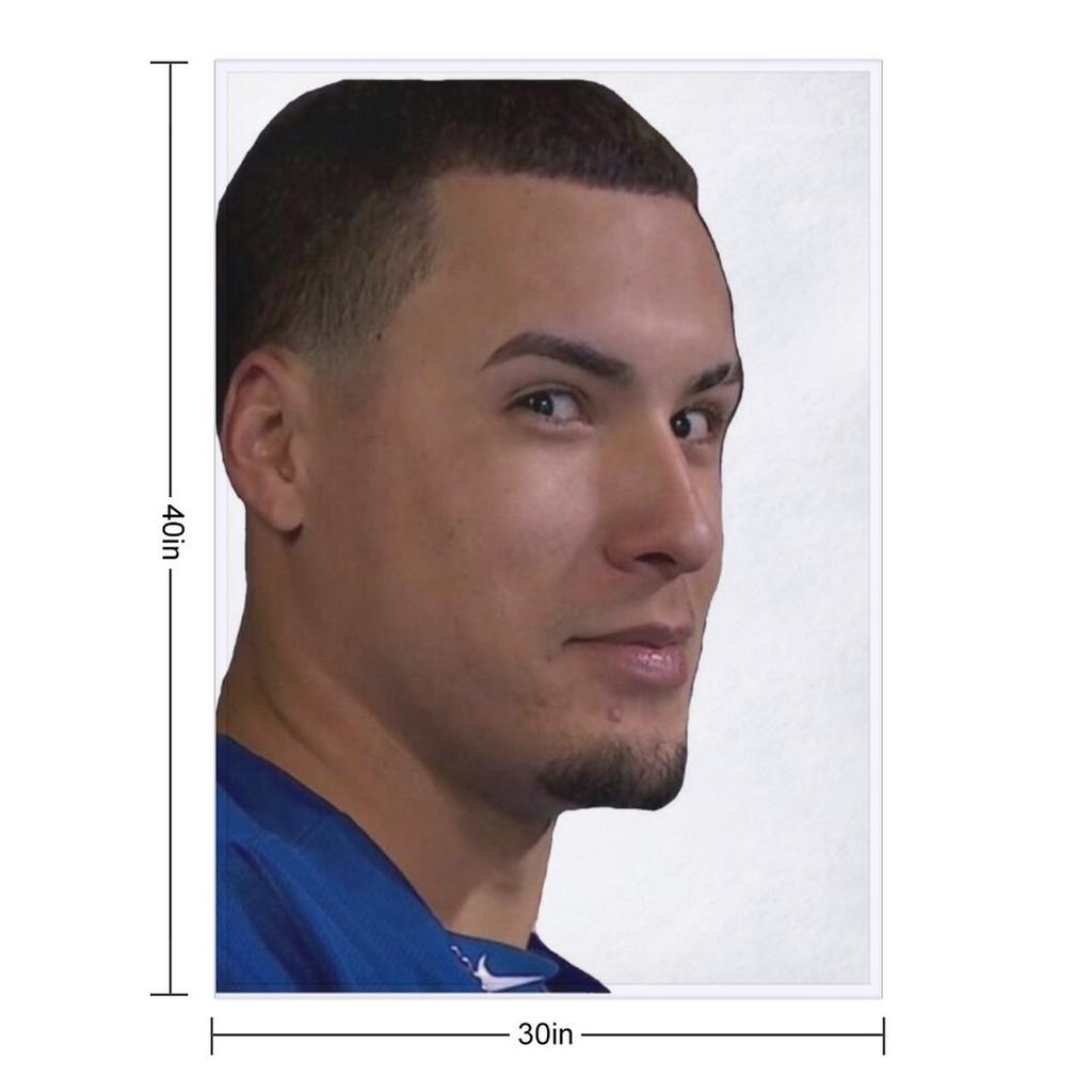 Javy Baez Eyes Throw Blanket Hairys Flannel Hairy Single Blankets