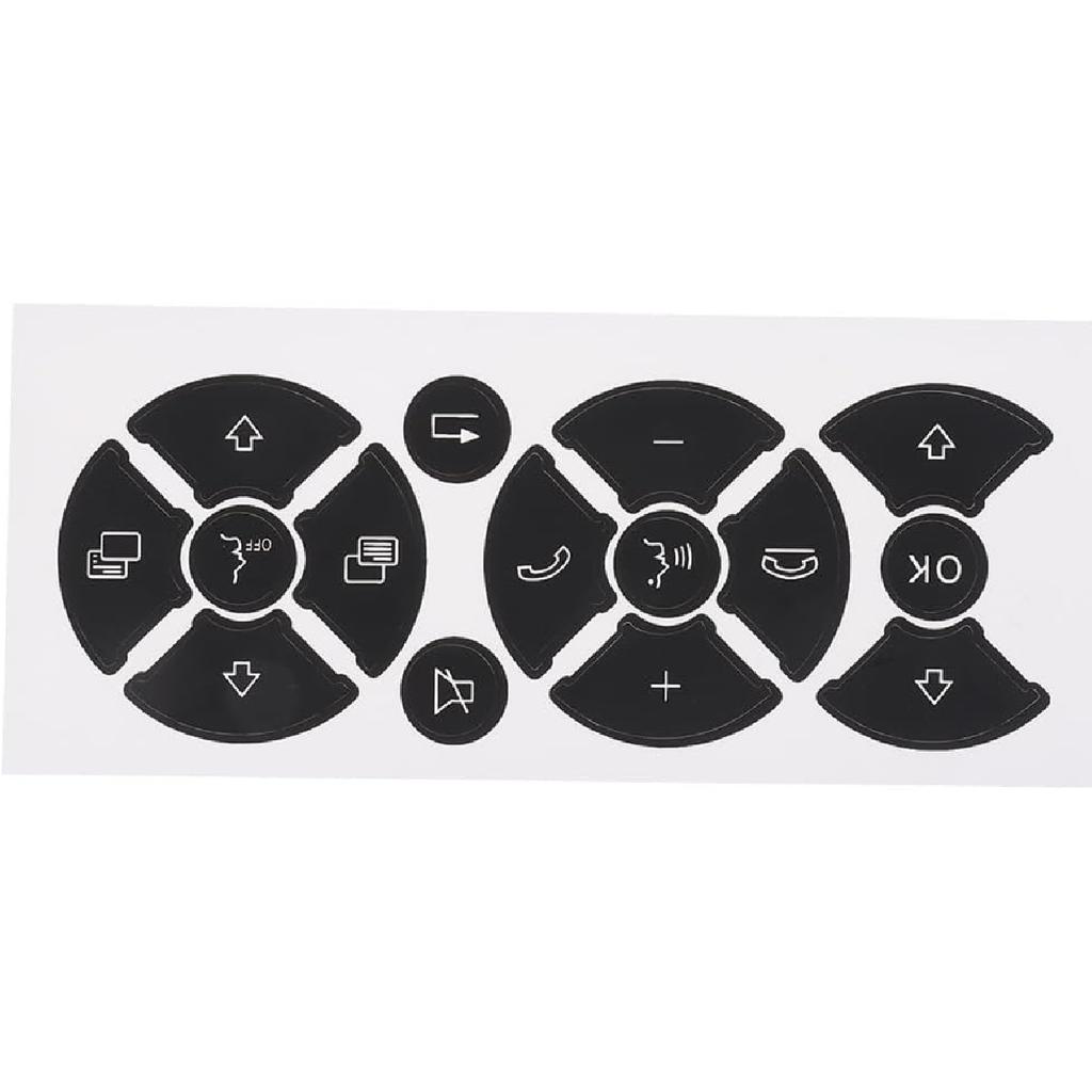 BYOBYO 6Sheets Dash Button Repair Kit A/C Central Control Button Stickers Window Button Repair Decals Stickers for Mercedes Benz 2007-2014 Car