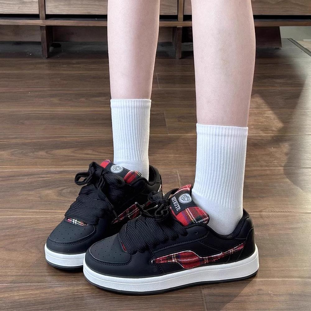 American retro platform bread shoes men's ins2025 spring new couple versatile sports and leisure board shoes women