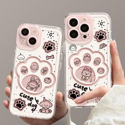 For Apple 16promax Mobile Phone Case 13 New Style 14Pro Cute Claw 15pro Transparent 12 High-end Sense All-inclusive