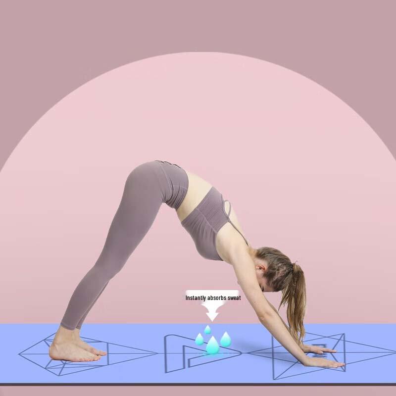 Peak Extra-Long & Wide Non-Slip Rubber Yoga Mat