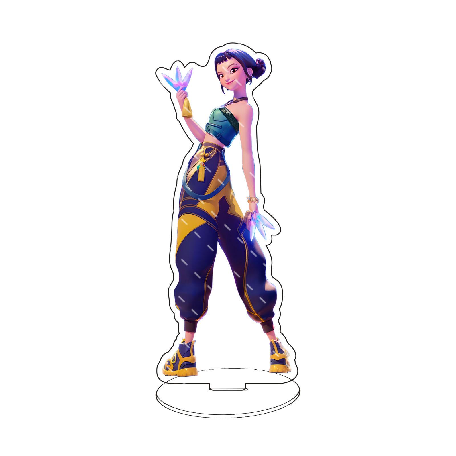 

Kpop Demon Hunters Standing Up Ornament Acrylic Superstar Desktop Stand Decor Anime Figures Craft Creative Fans Gift