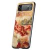Chinese Style Landscape Hard PC Phone Case For Samsung Galaxy Z Flip 7 6 5 4 Black Cover For Galaxy Z Flip 3 Foldable Capas Bags