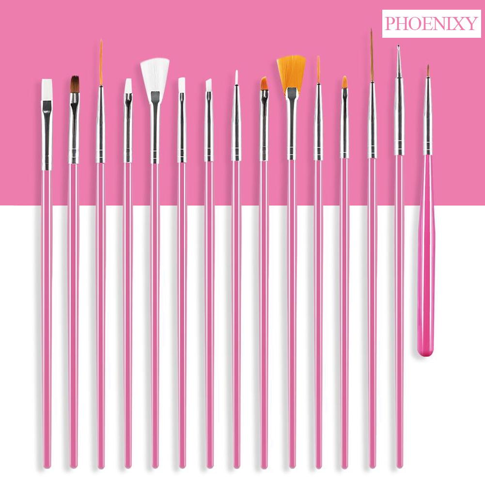 

15 шт. набор кистей для украшения ногтей, инструменты, профессиональная ручка для рисования для накладных ногтей, УФ