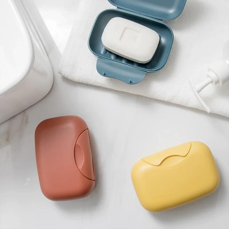 Portable Travel Soap Box Waterproof Leak Proof Stylish Compact Easy To Carry Bathroom Storage Sealed Box