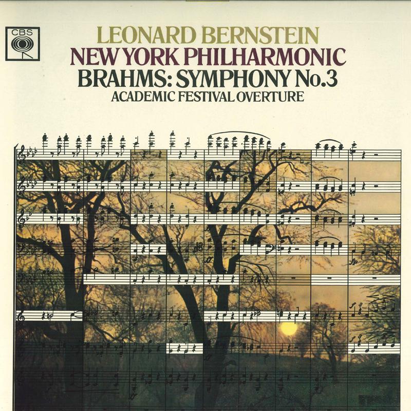 LP Record LEONARD BERNSTEIN, NEWYORK PHILHARM - Brahms: Symphony No. 3 in F major,  OS885C CBS 1967 Japan Classical Used