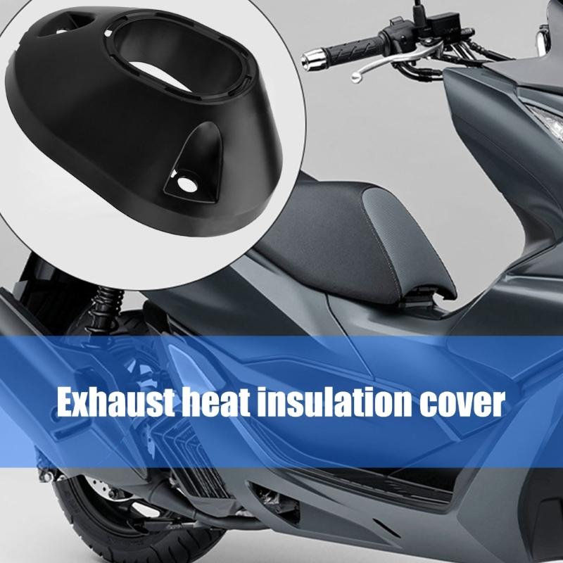 Heat Resistant Exhaust Pipe Protective Cover for CLICK160 Motorcycles Tailpipe Protectors Lightweight ABS Construction