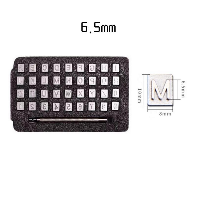 36pcs Leather Letters Seal Printing Tool Set Handmade Goods Leather Carving Printing Mold DIY Custom Label Name Creation Tool